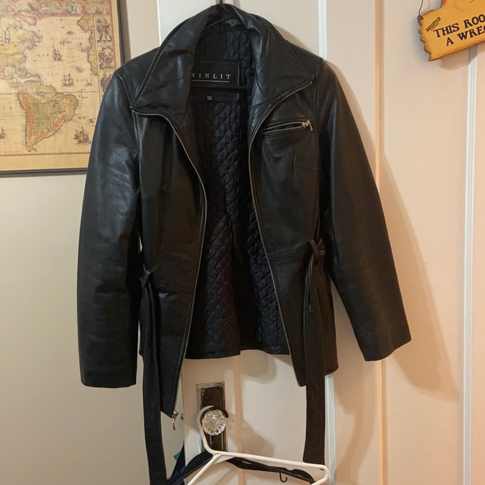 Winlit New York leather jacket